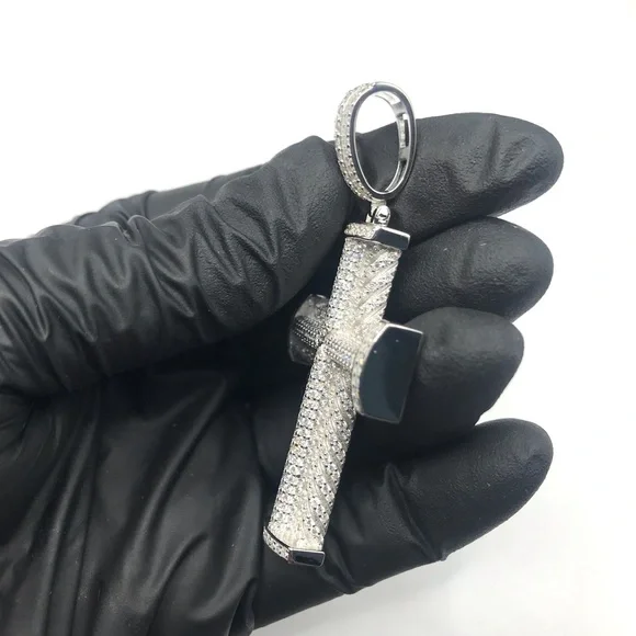 925 Sterling Silver 5.20CTMOISSANITE Cross Men’s Pendant